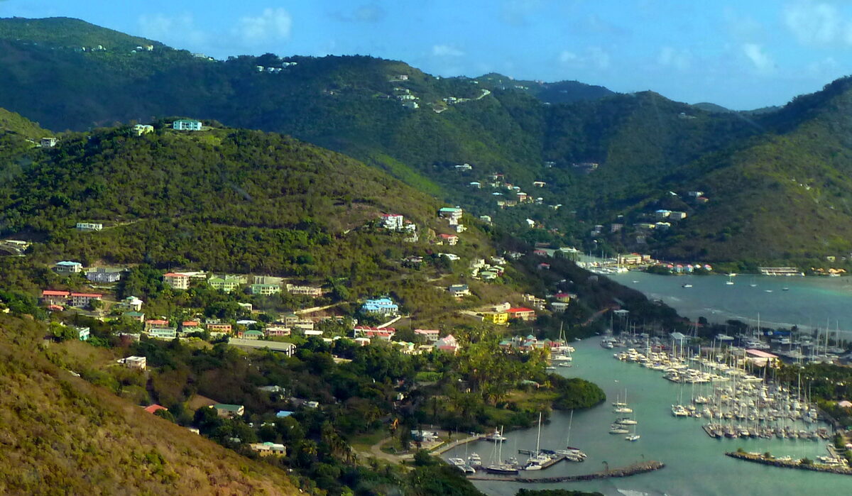 Ansicht von Tortola – Nanny Cay Marina