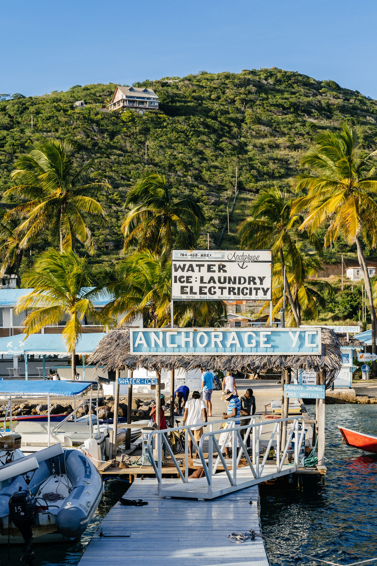 Ansicht von Union Island – Clifton Harbour - Hotel Bougainvilla