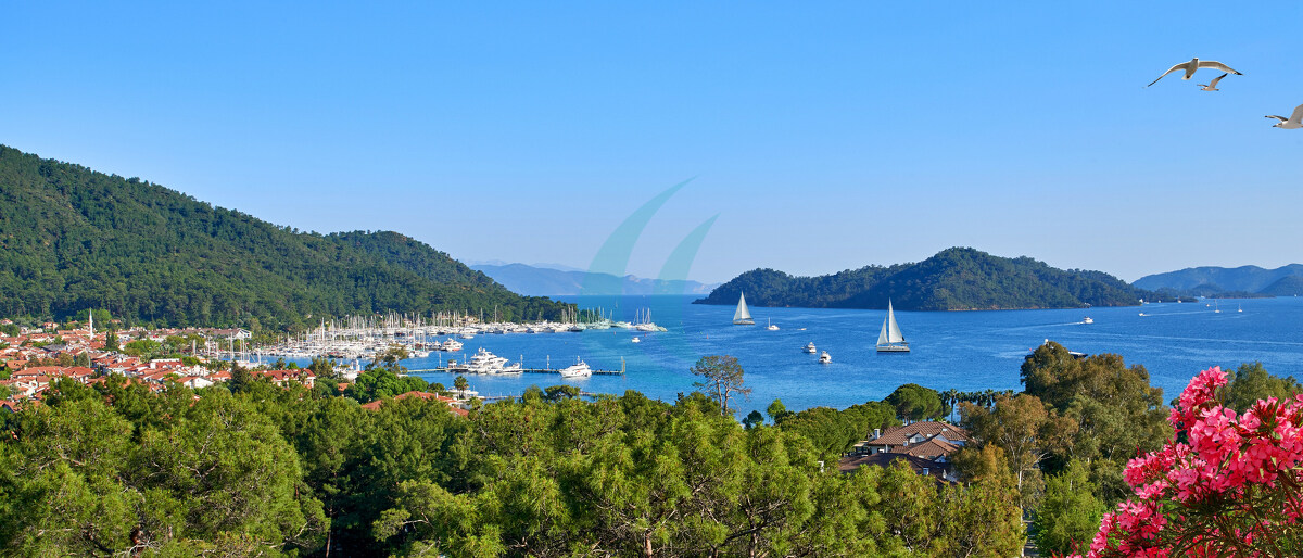 Türkei – Panorama der Bucht von Göcek