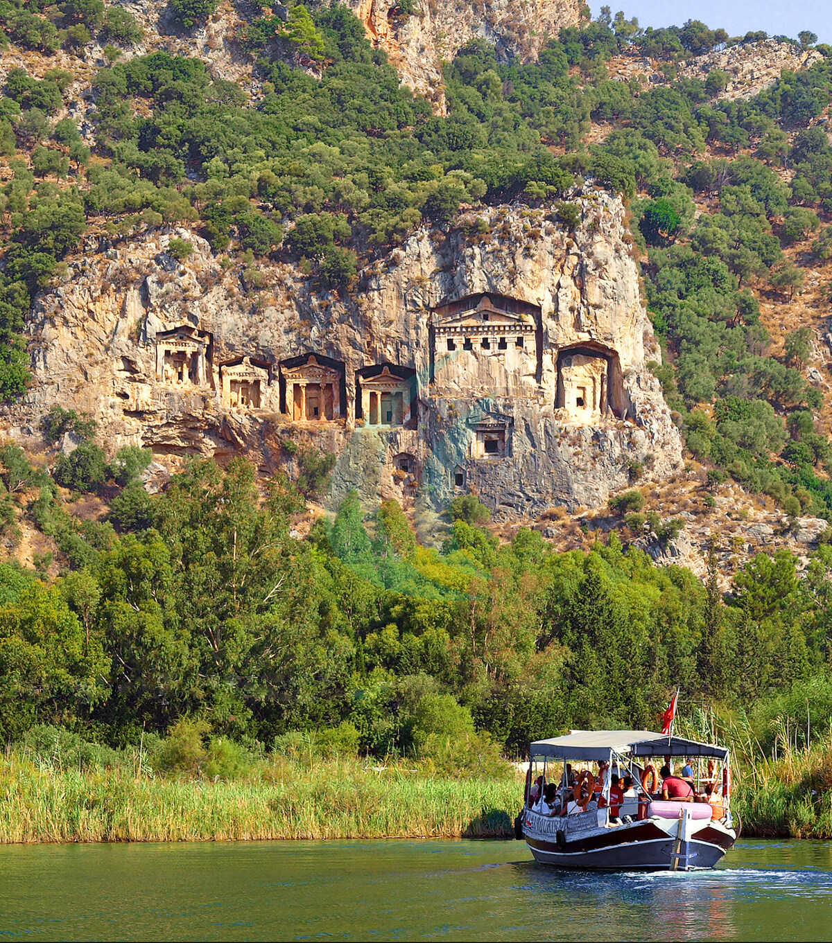 Felsengräber - Antikestadt Kaonos in Dalyan