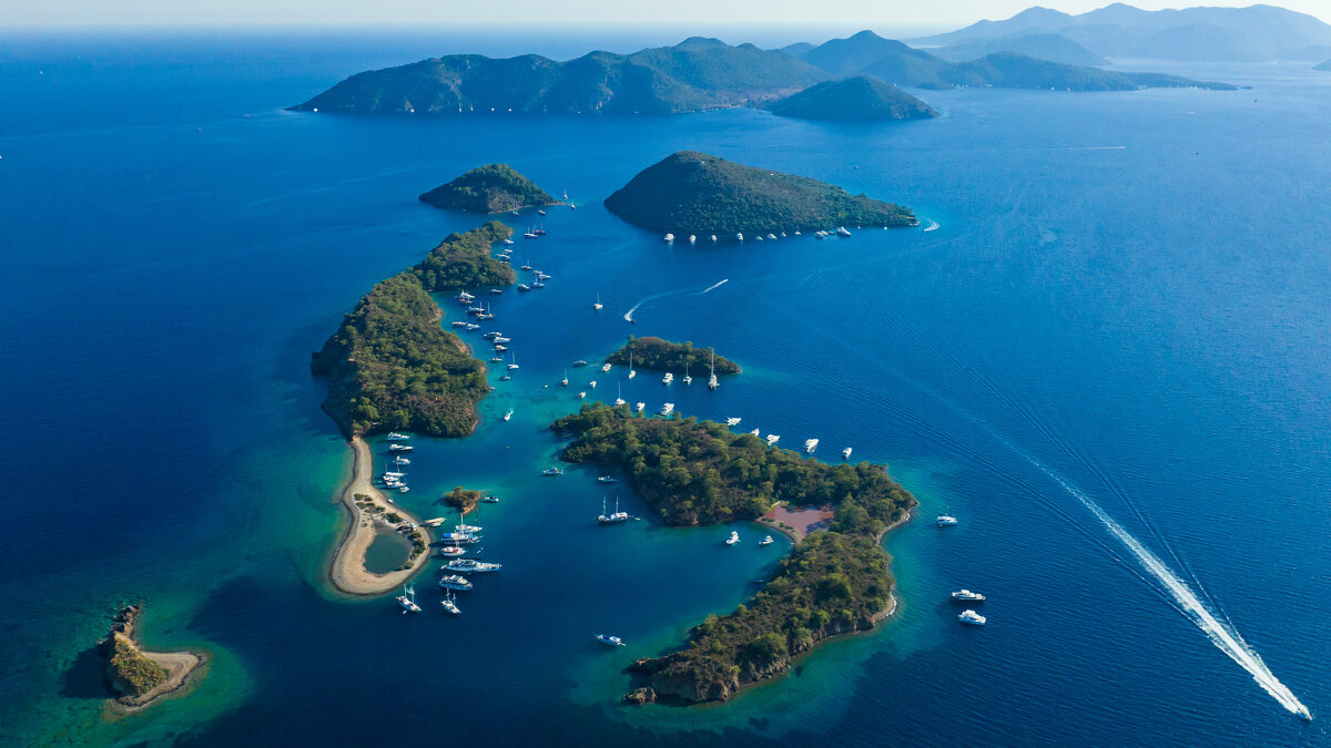 Yassica adalari / Göcek / Türkei /