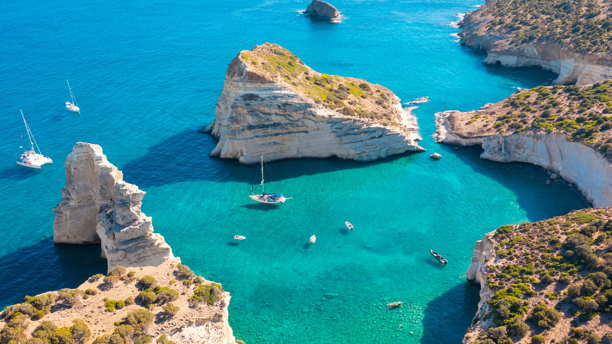 Kleftiko Bay / Insel Milos / Kykladen / Griechenland