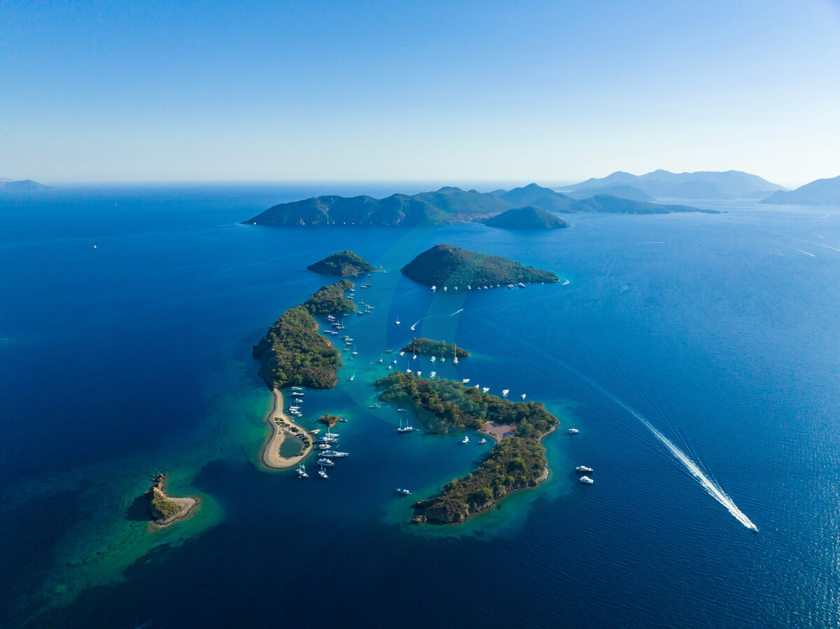 Yassica adalari / Göcek / Türkei /