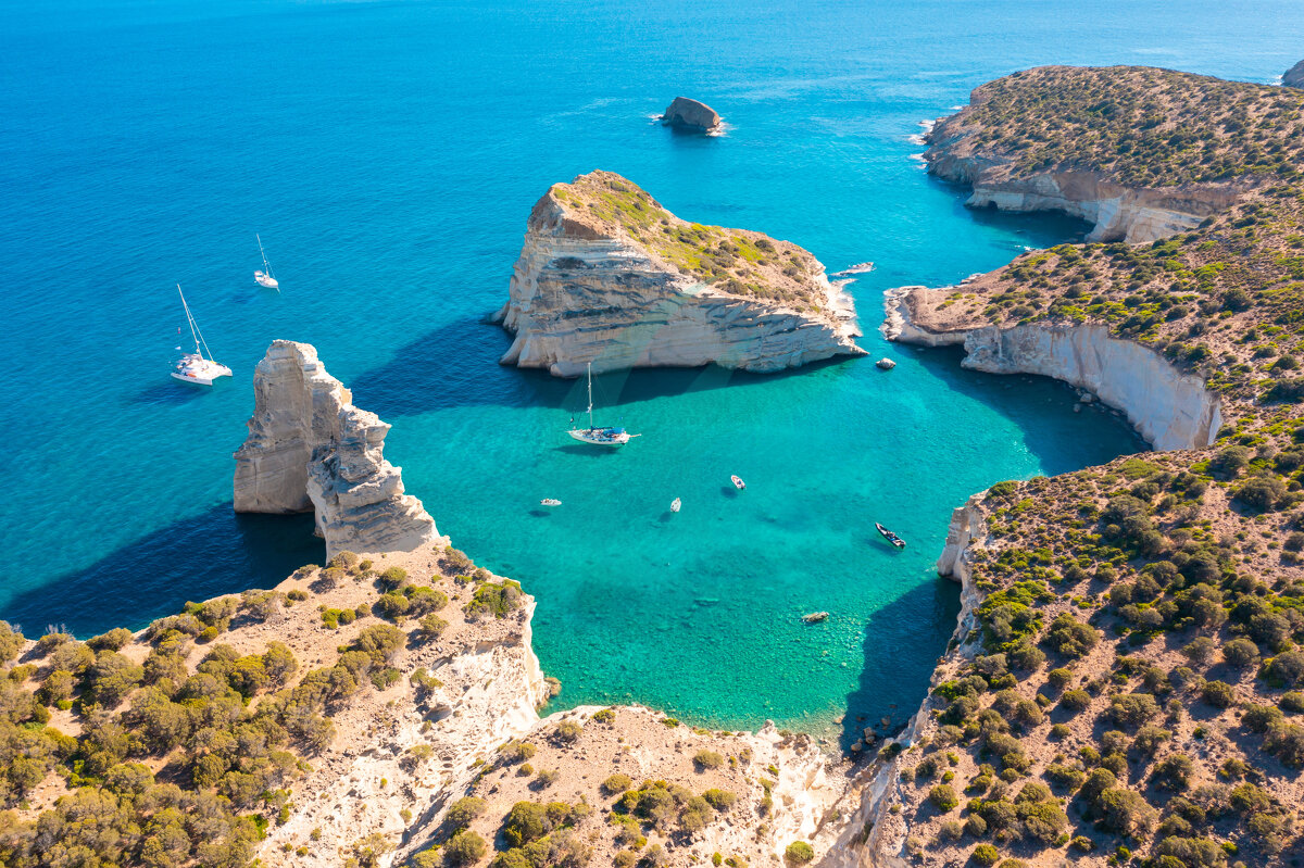 Kleftiko Bay / Insel Milos / Kykladen / Griechenland